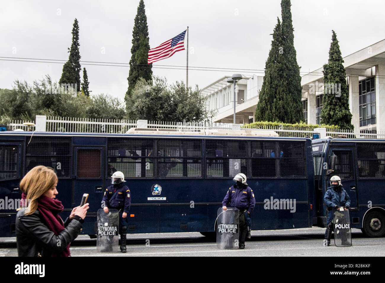 Athens, Greece. 17th Nov, 2018. The 45th Polytechnic uprising ...