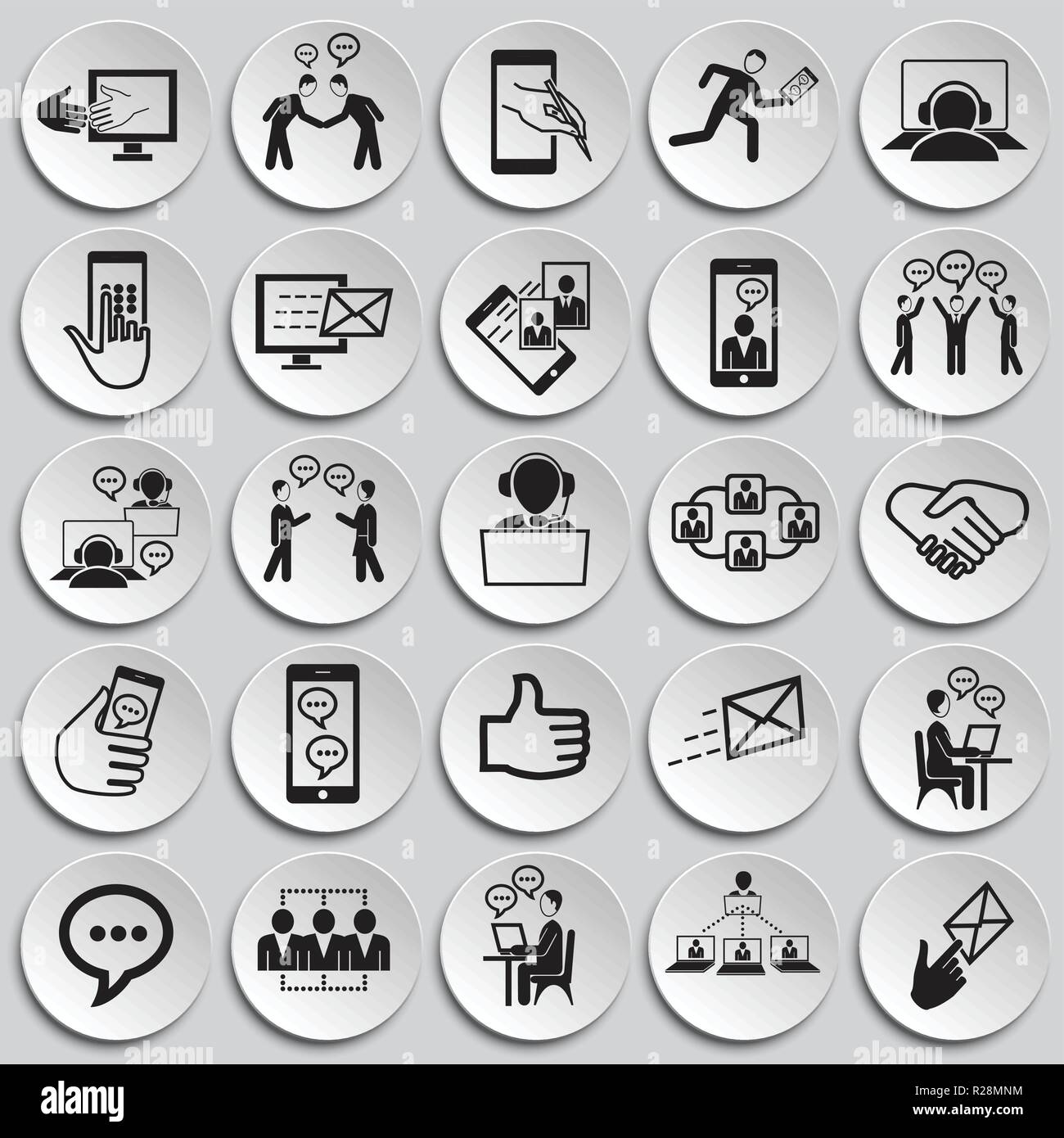 Social network and connections on plates background Stock Vector