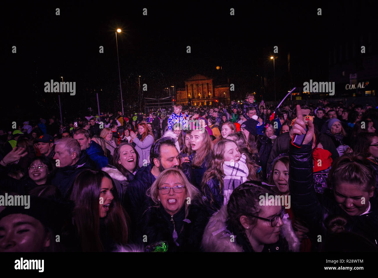 X Factor Cutkelvins Paisley Christmas Lights November 17th 2018 Stock