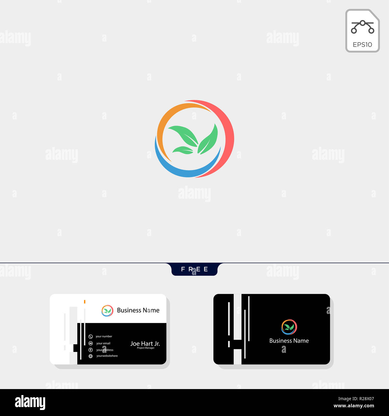 eco leaf creative logo template vector illustration, get free business ...