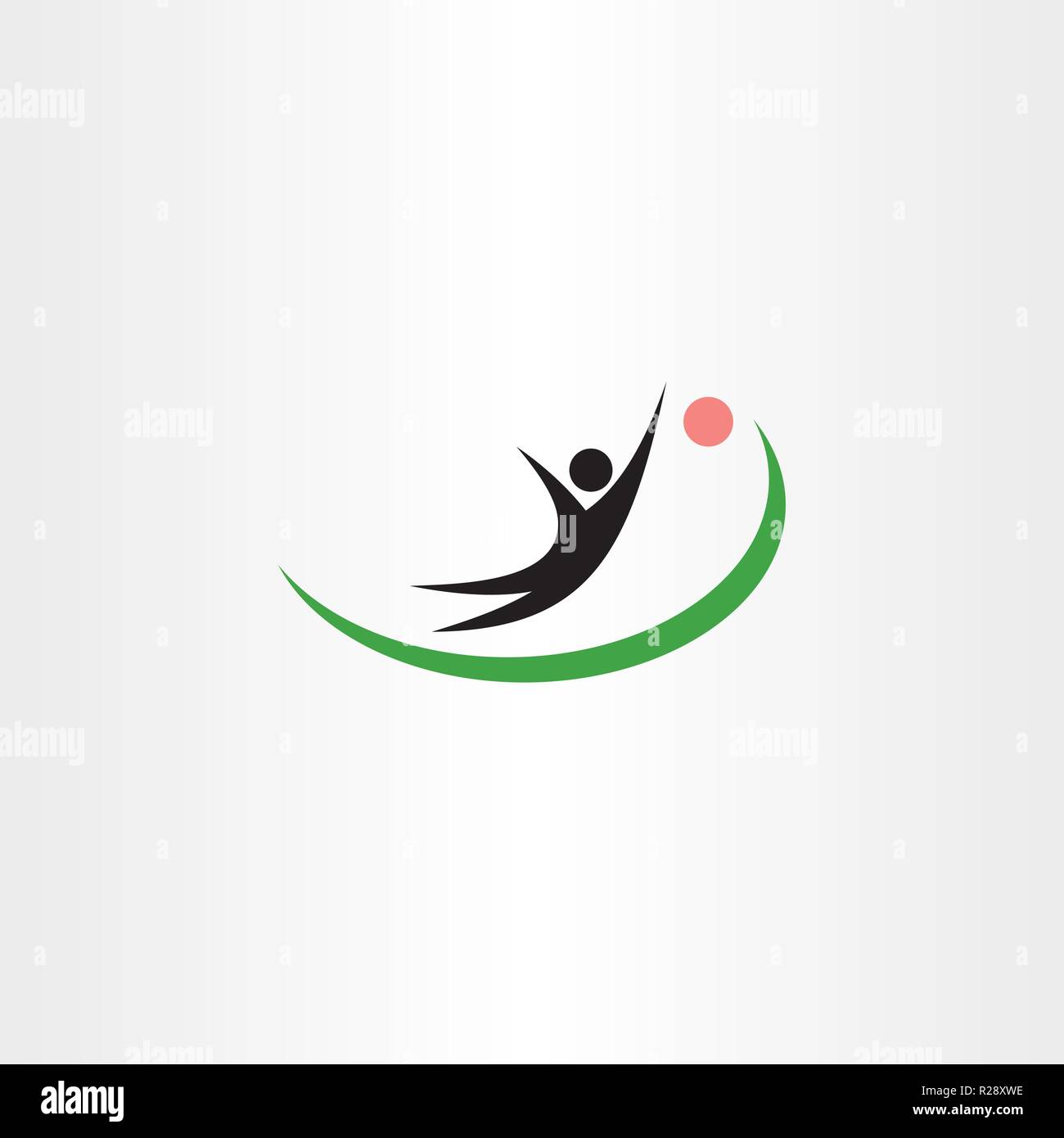 goalkeeper symbol logo vector icon Stock Vector