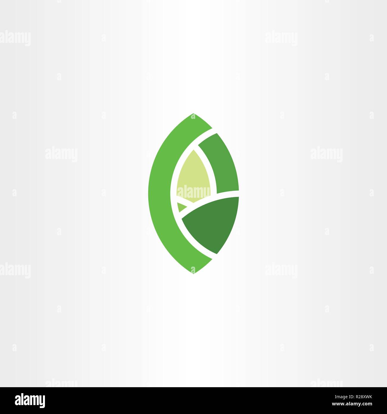 green bio leaf eco symbol icon logo element Stock Vector Image & Art ...