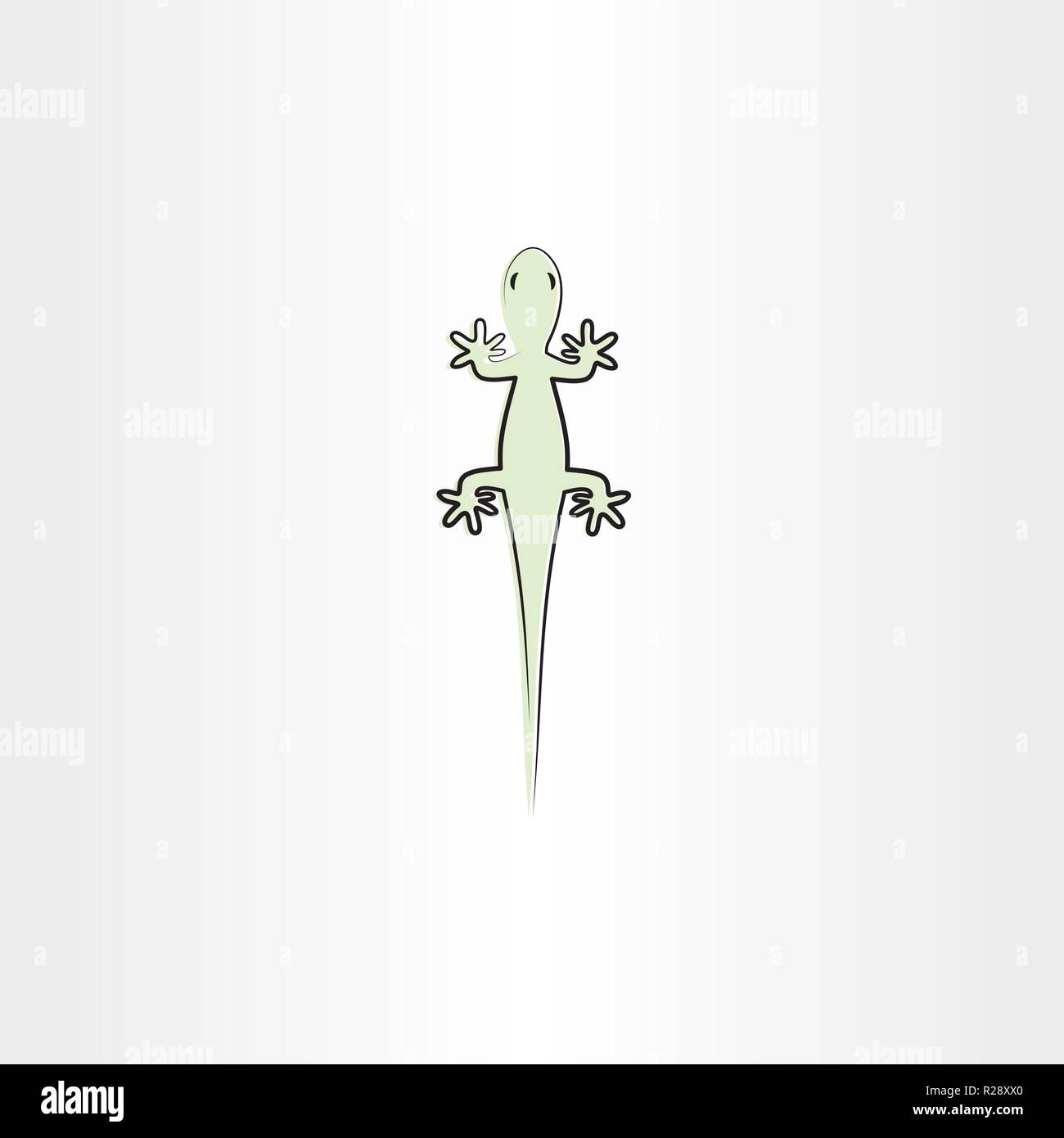 green lizard vector icon illustration design Stock Vector