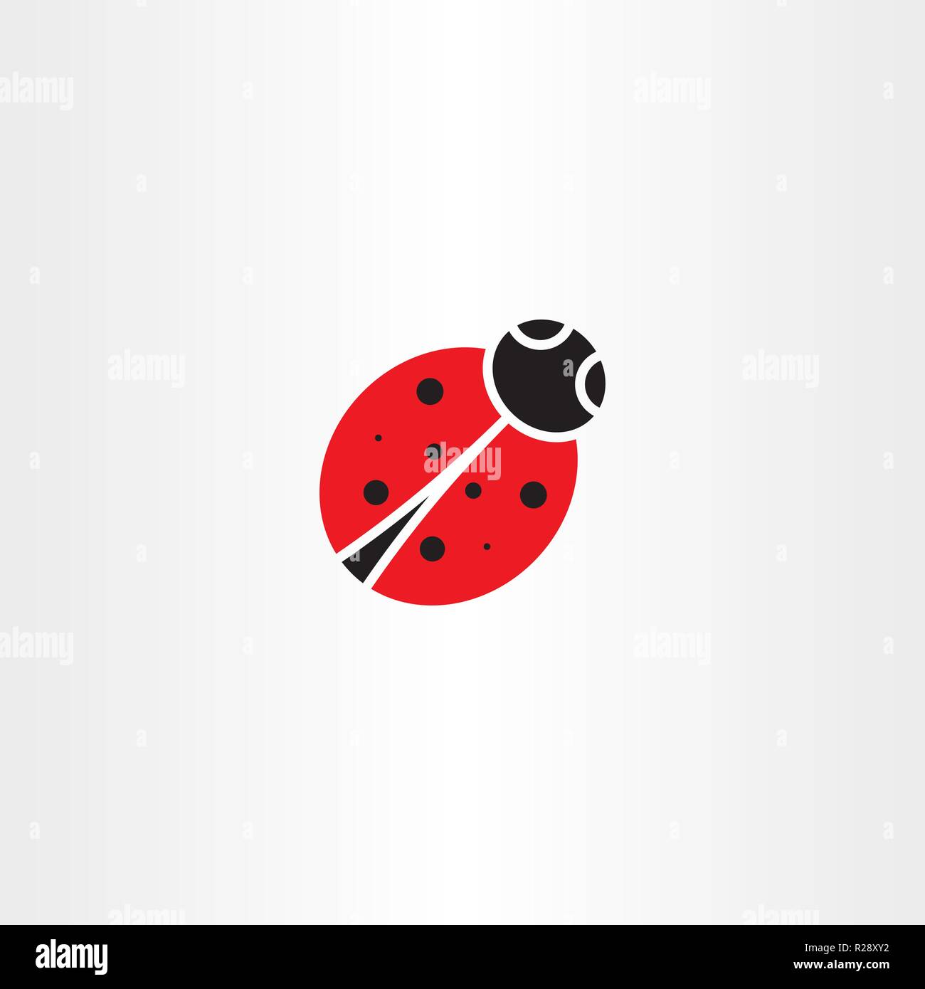 ladybug vector icon symbol element design Stock Vector