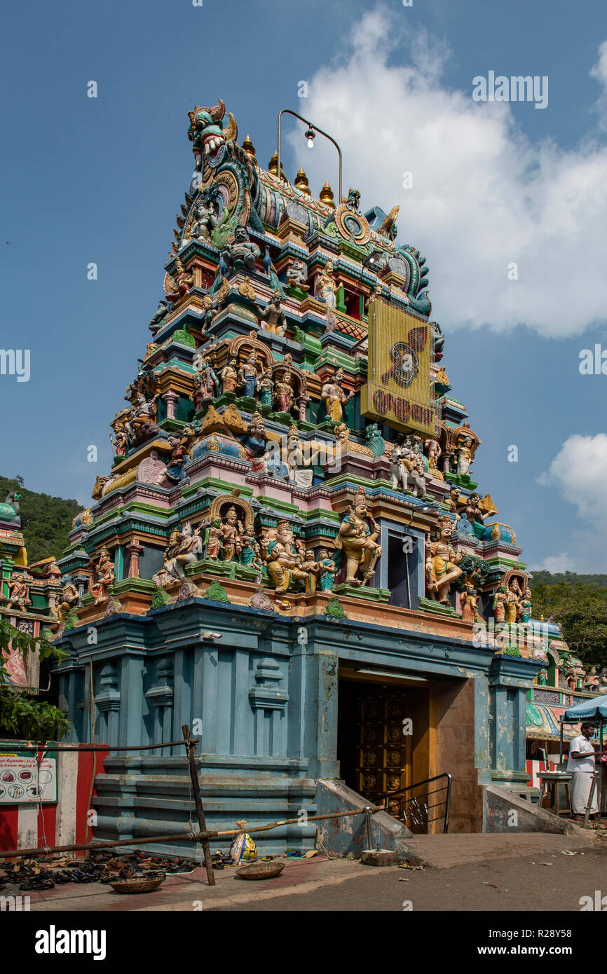 Pazhamudircholai Murugan Temple, near Madurai, Tamil Nadu, India Stock Photo