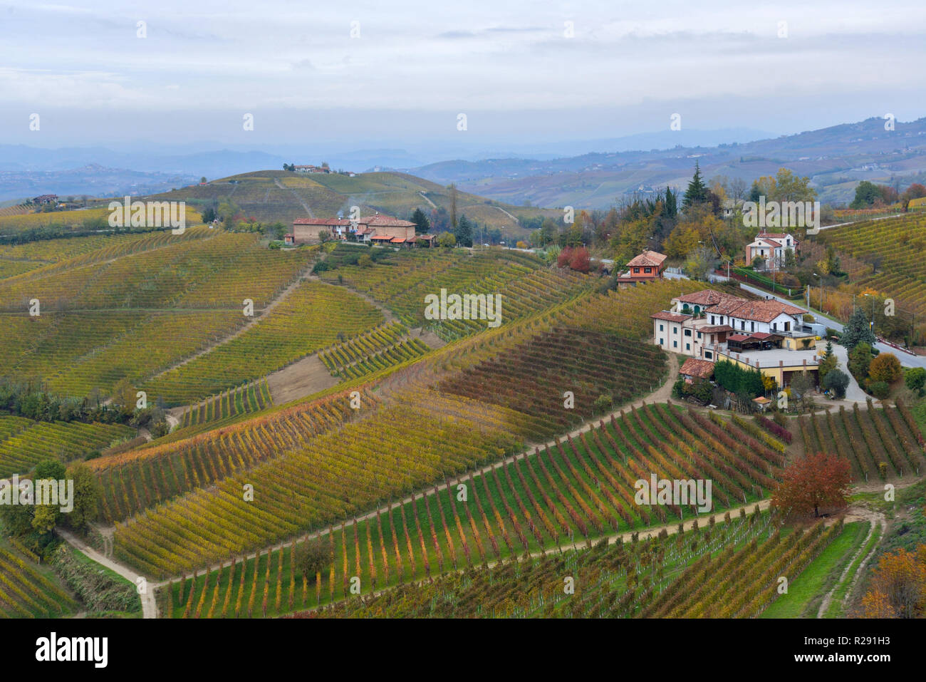 Piemonte, Italy country side. Stock Photo