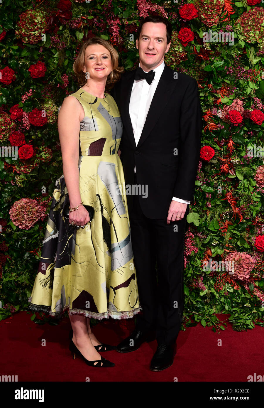 Frances Osborne and Osborne attending the Evening Standard