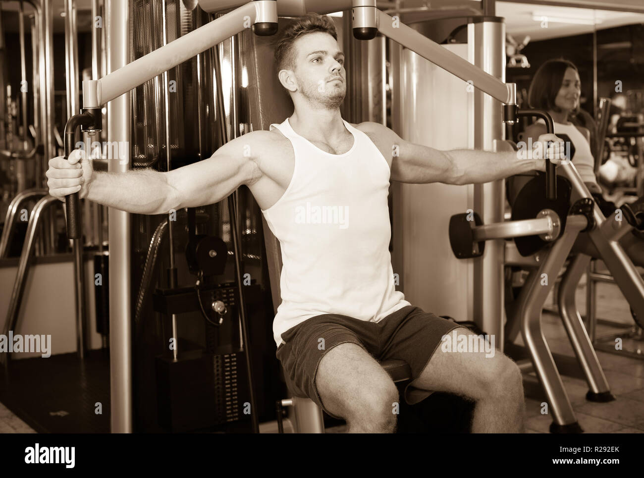 Chest Fly Machine High Resolution Stock Photography and Images - Alamy