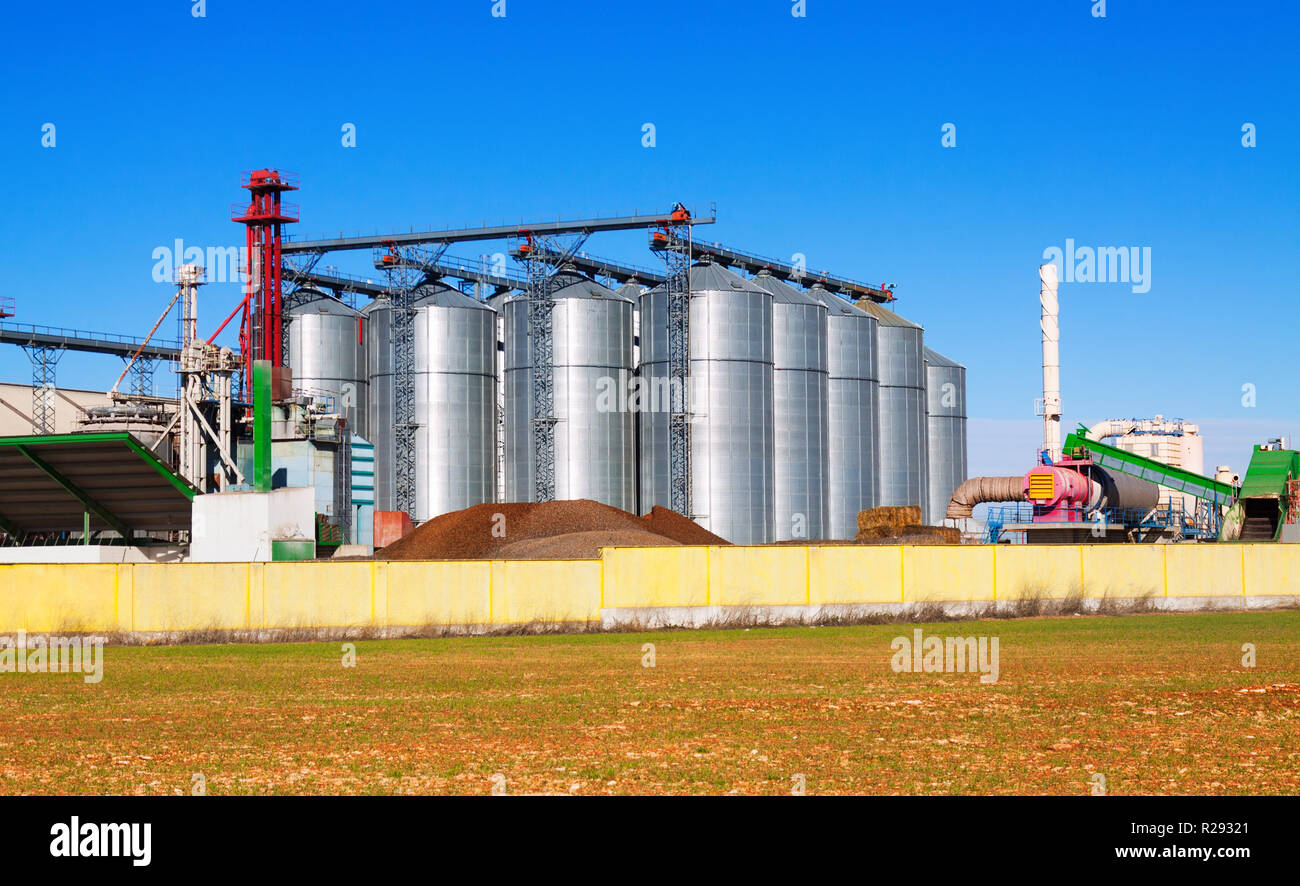 Huge warehouse facilities for agricultural sector near field Stock