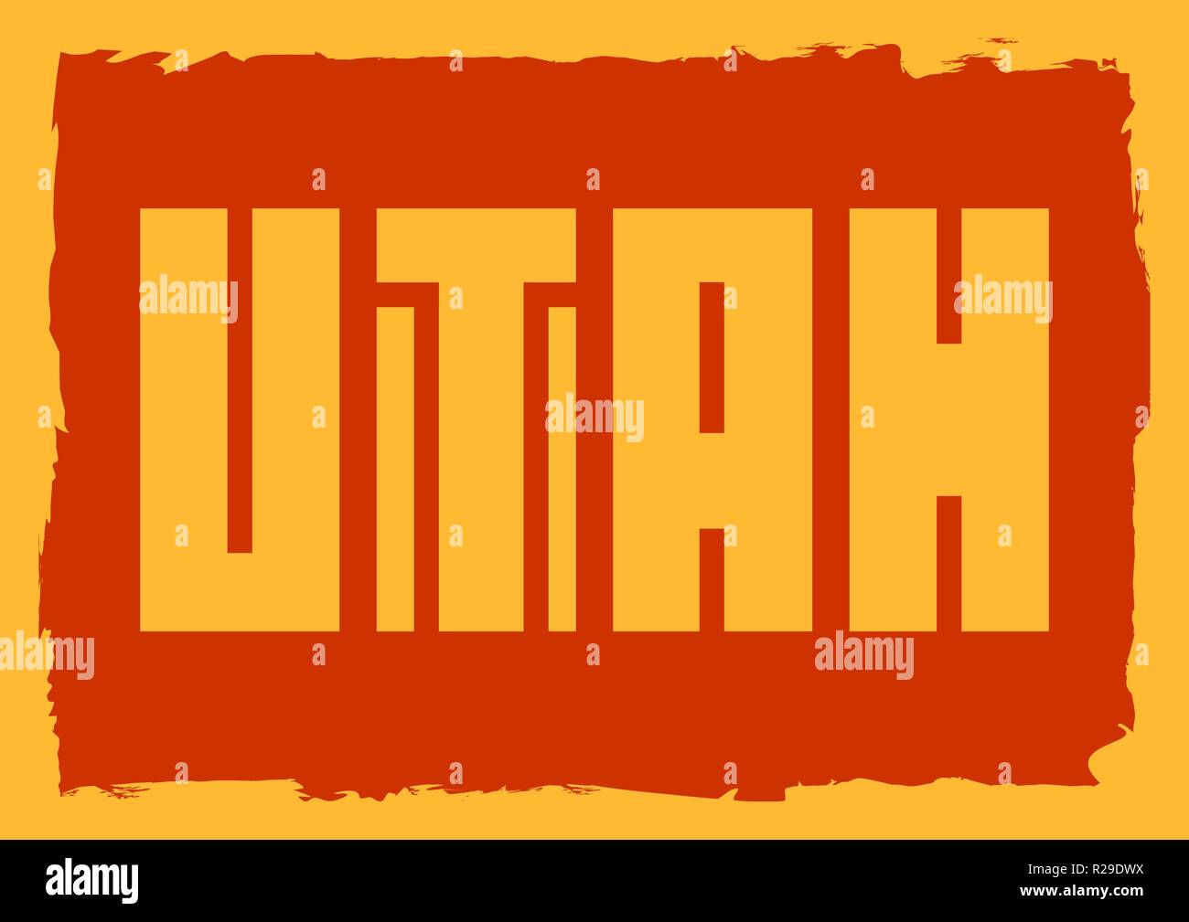 Utah state name Stock Vector Image & Art Alamy