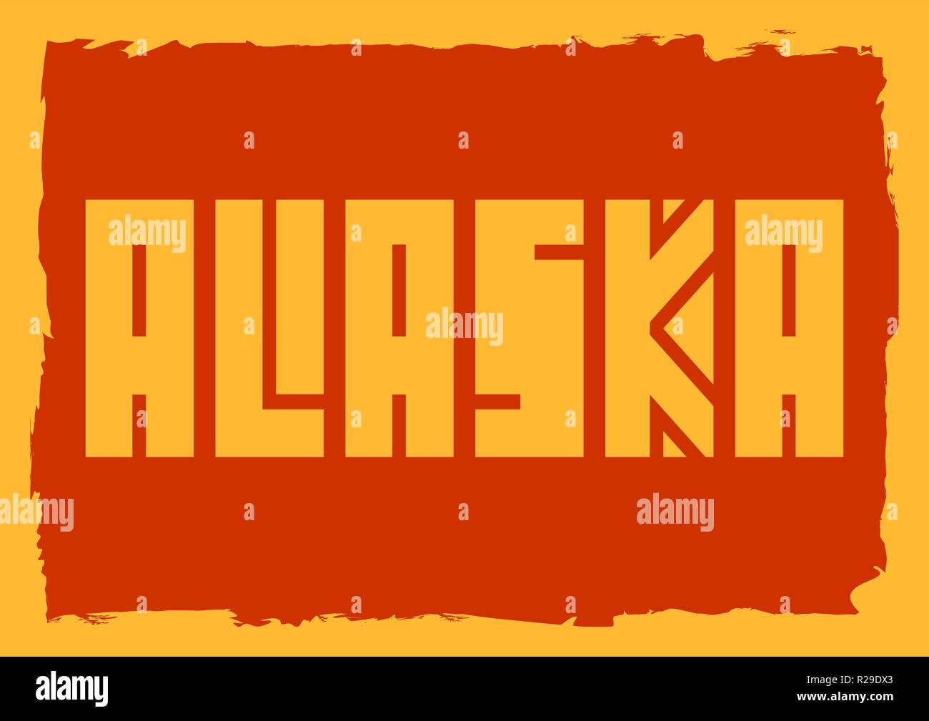 Alaska state name Stock Vector Image & Art Alamy