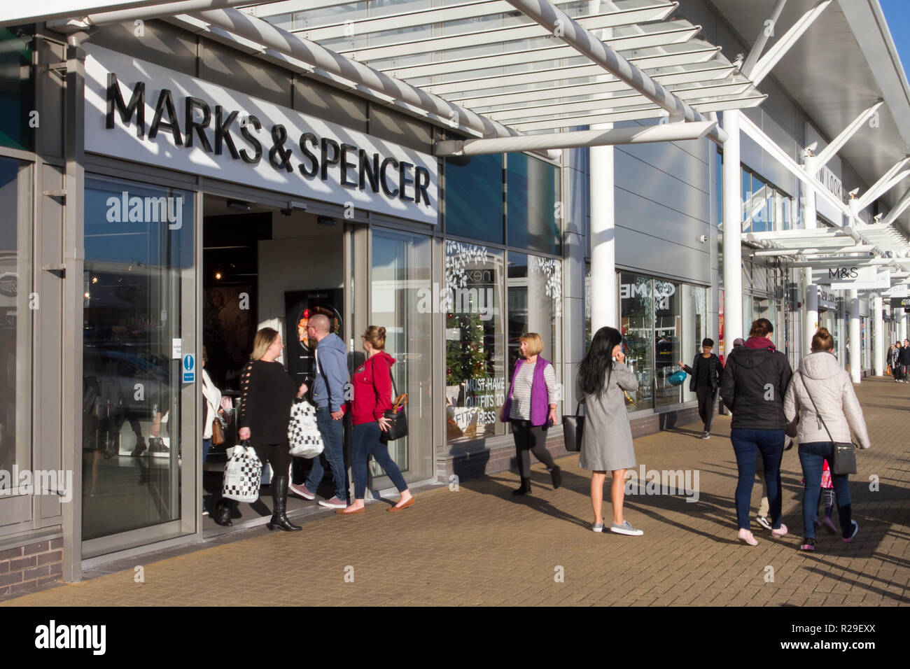 M&S Store in Preston retail park, UK Stock Photo Alamy