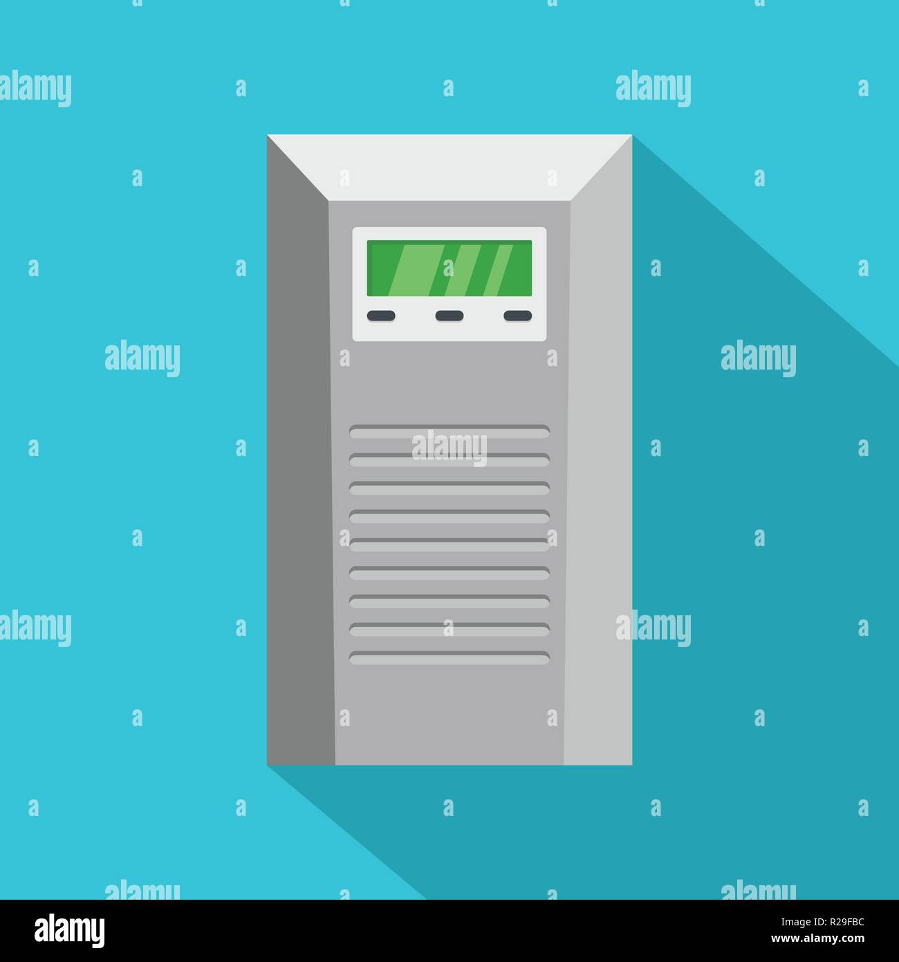 Control module icon. Flat illustration of control module vector icon