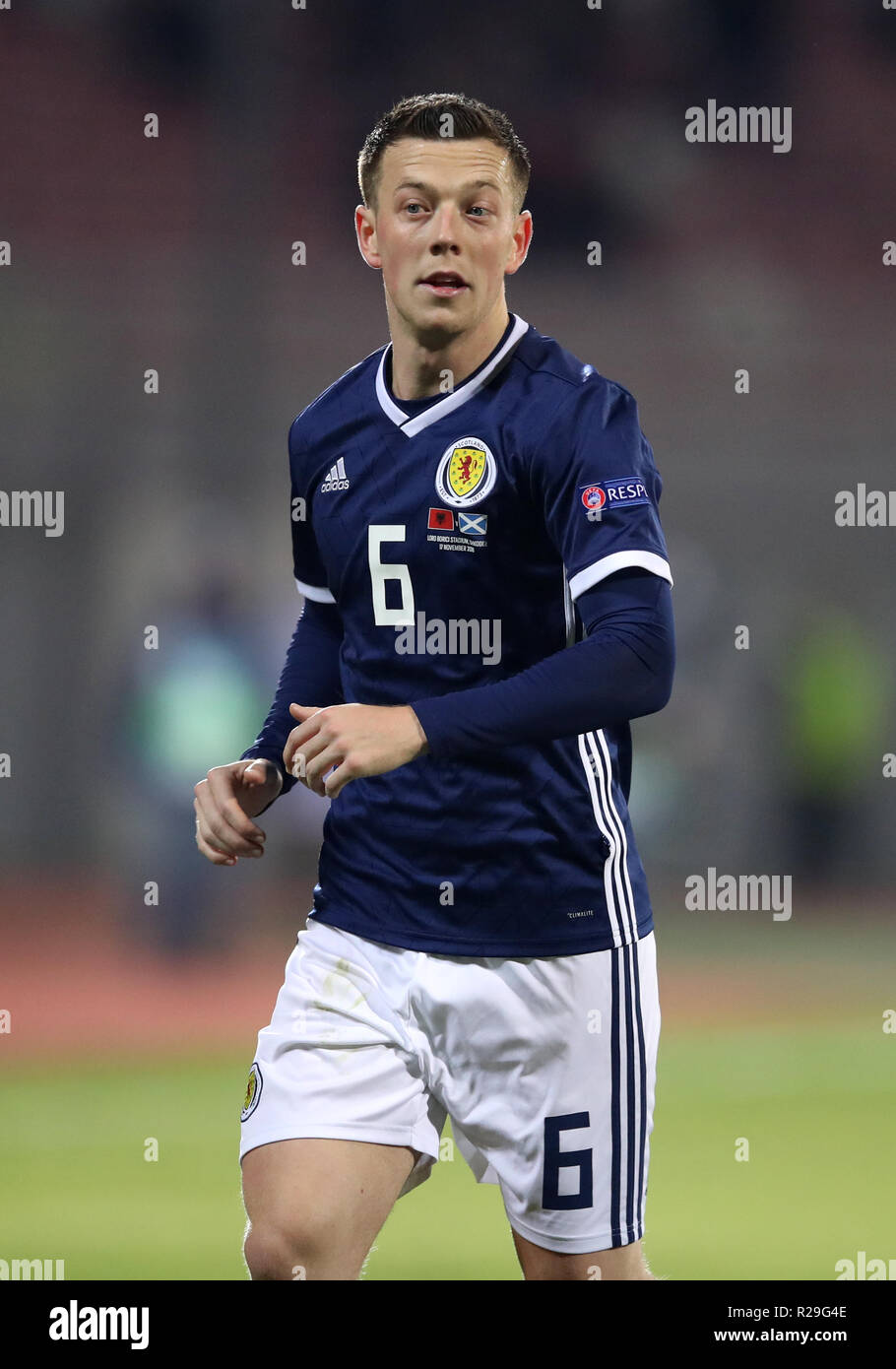Scotland's Callum McGregor during the UEFA Nations League, Group C1 match at the Loro Borici Stadium, Shkoder Stock Photo