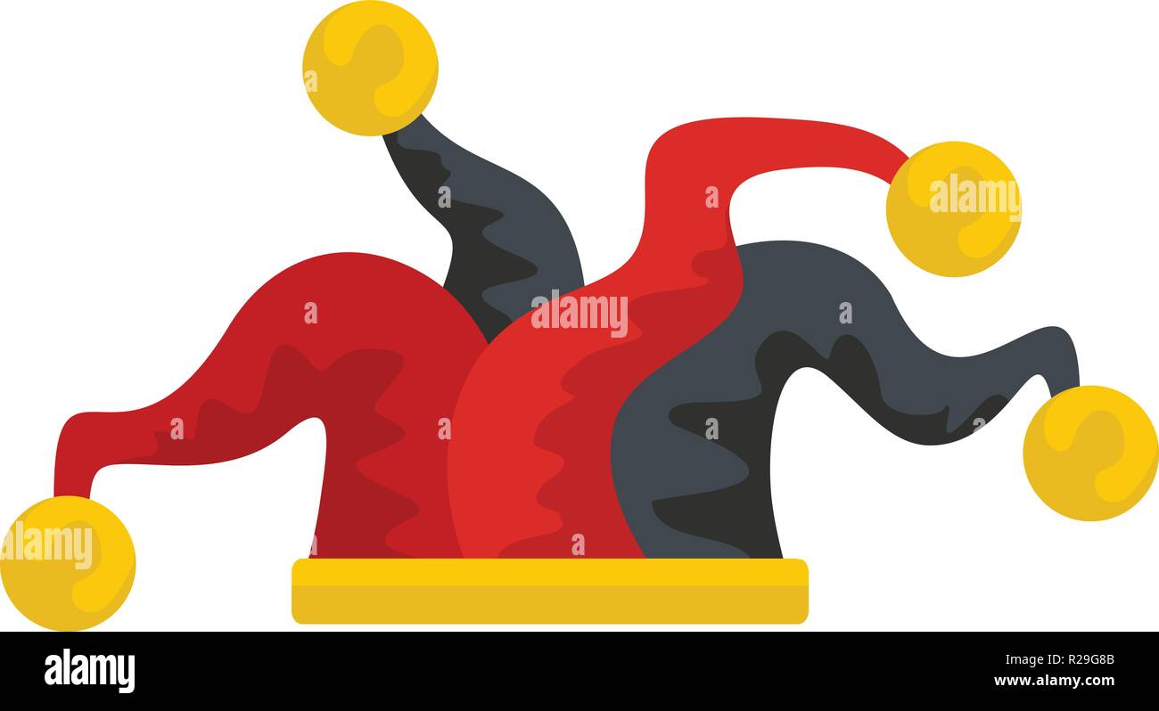 Jester icon. Flat illustration of jester vector icon for web Stock ...