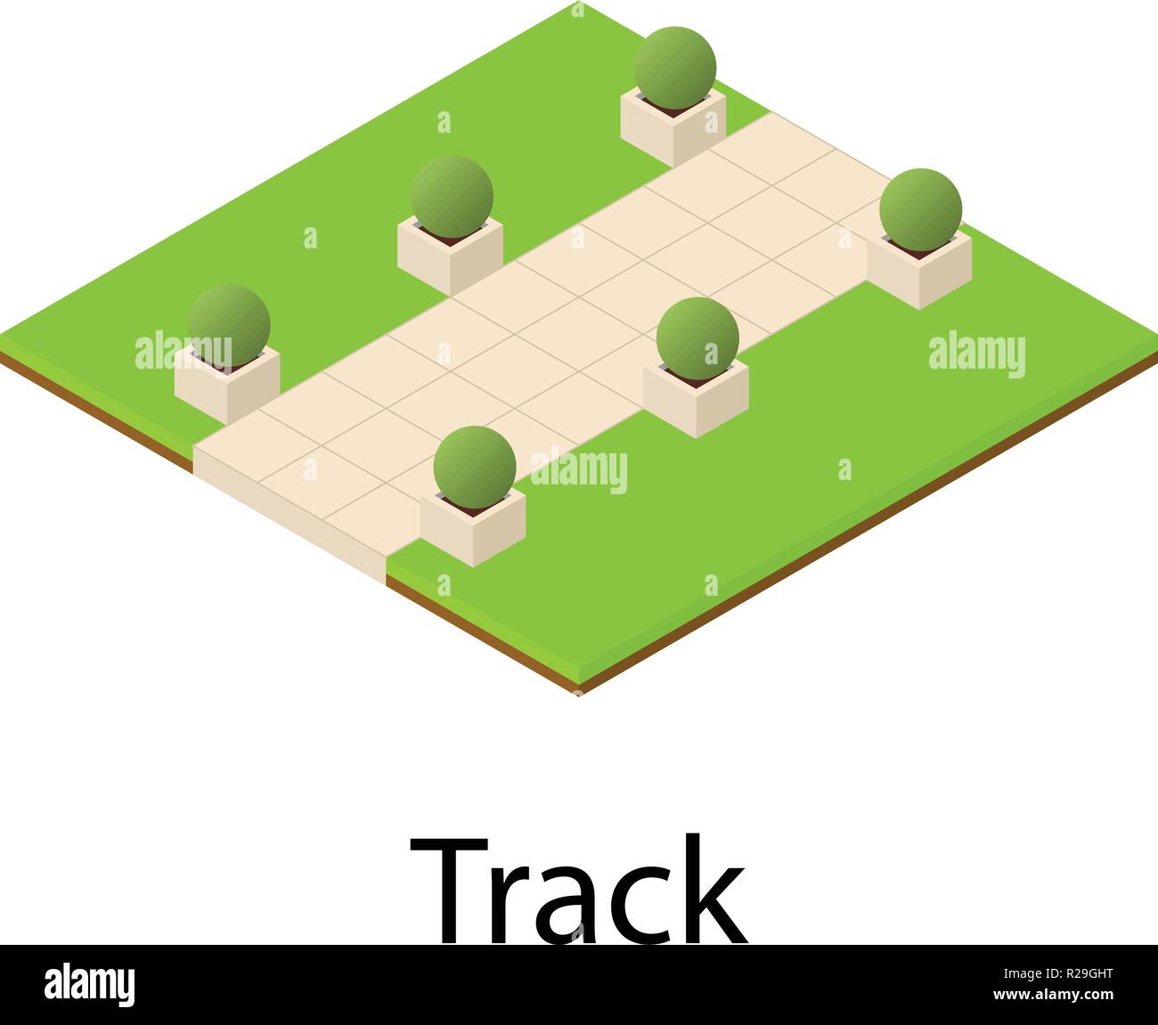 Track icon. Isometric illustration of track vector icon for web Stock ...