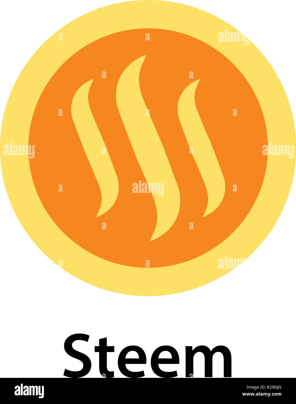 Steem icon. Flat illustration of steem vector icon for web Stock Vector ...
