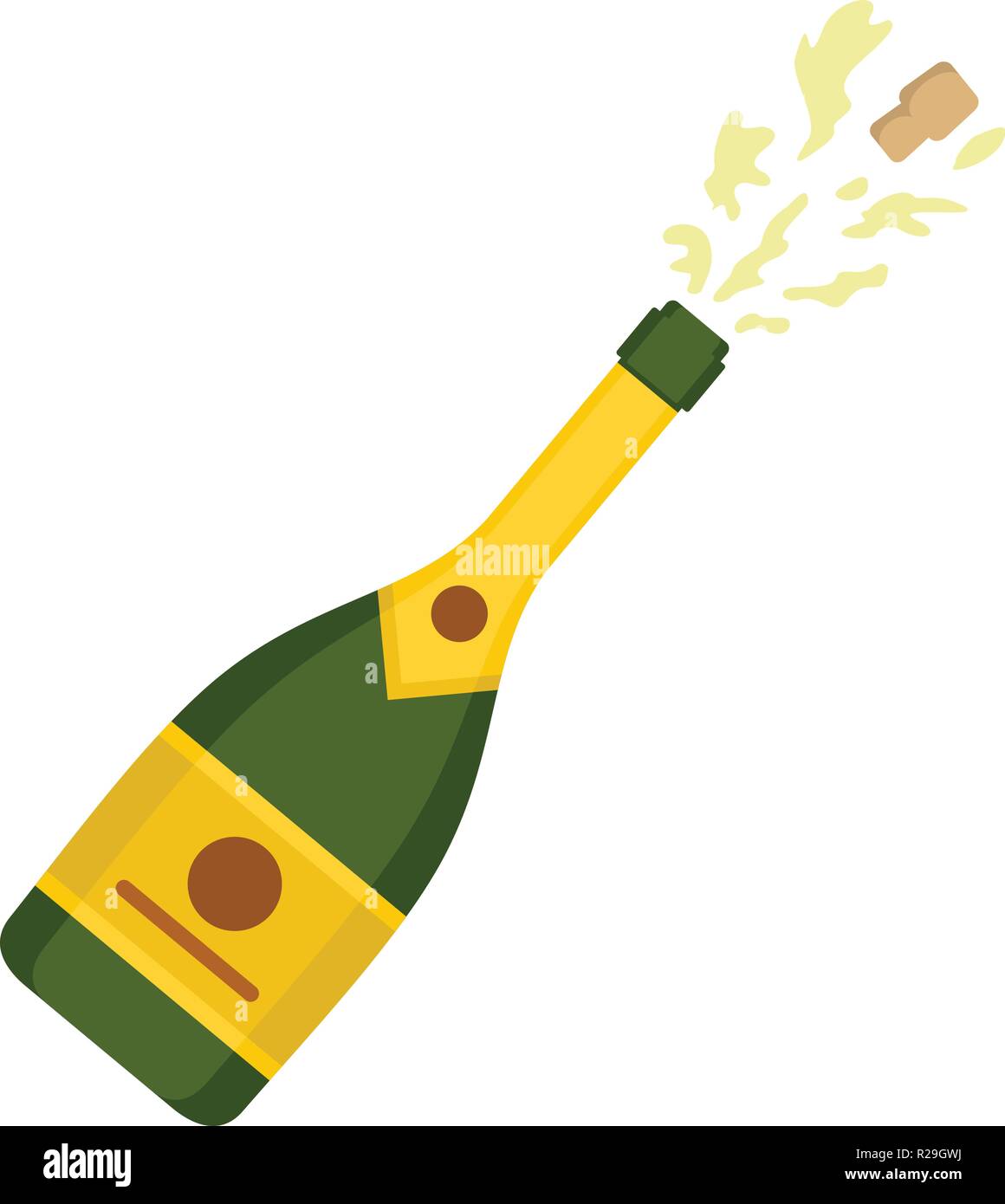 Champagne icon. Flat illustration of champagne vector icon for web Stock  Vector Image & Art - Alamy