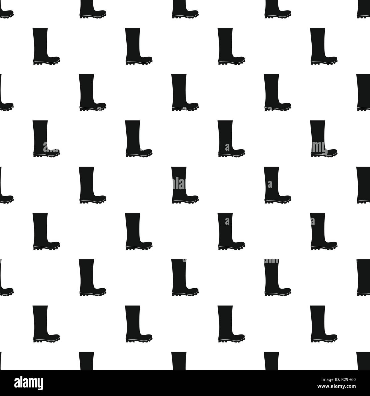 Rubber boots pattern vector seamless repeating for any web design Stock Vector