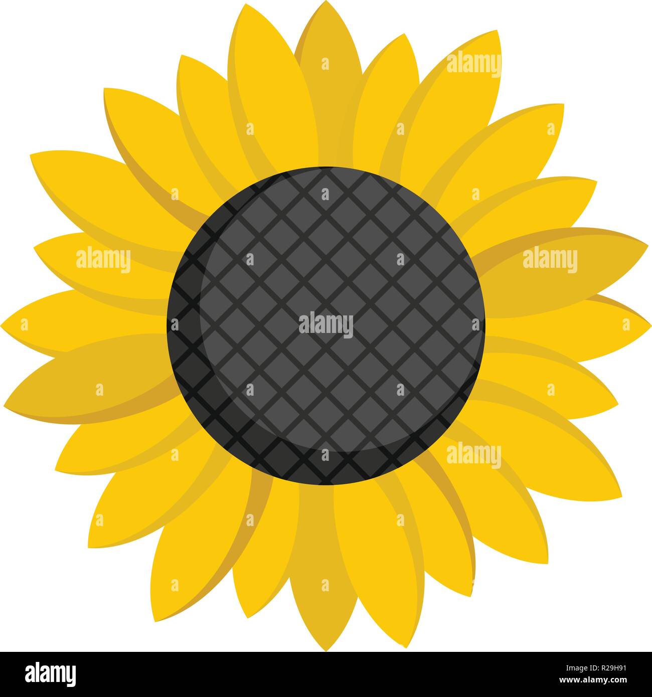Sunflower seed icon. Flat illustration of sunflower seed vector icon ...