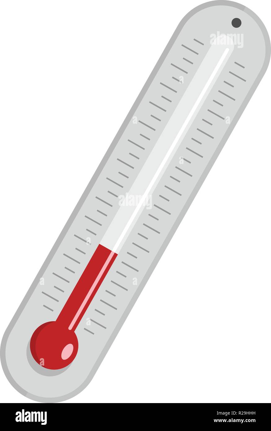 Celsius thermometer icon. Flat illustration of celsius thermometer