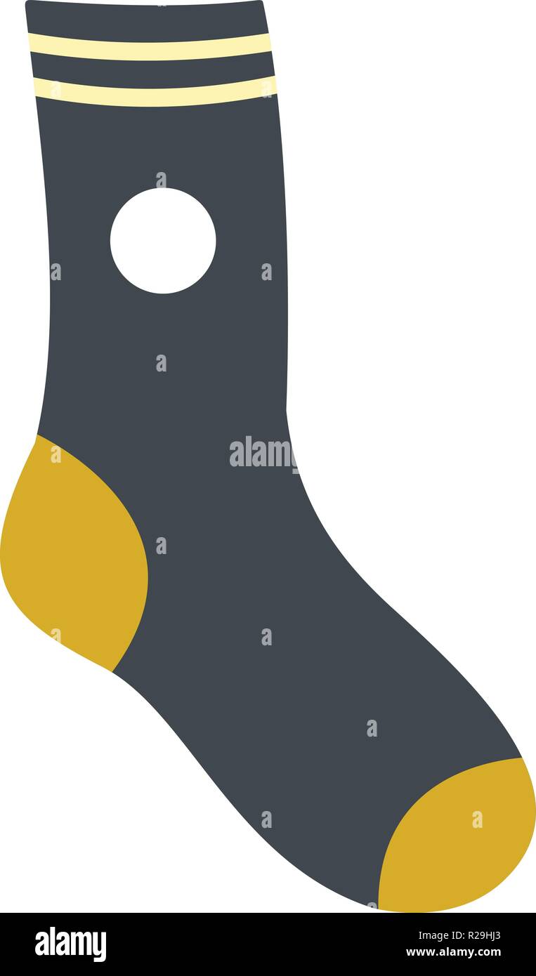 Sock icon. Flat illustration of sock vector icon for web Stock Vector ...