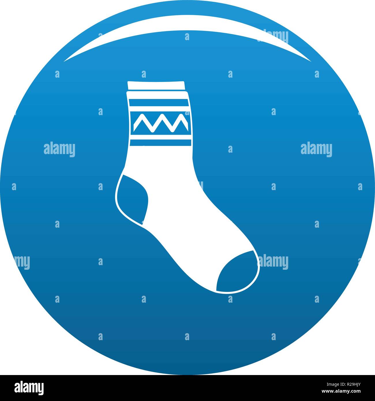 Fabric sock icon. Simple illustration of fabric sock vector icon for ...
