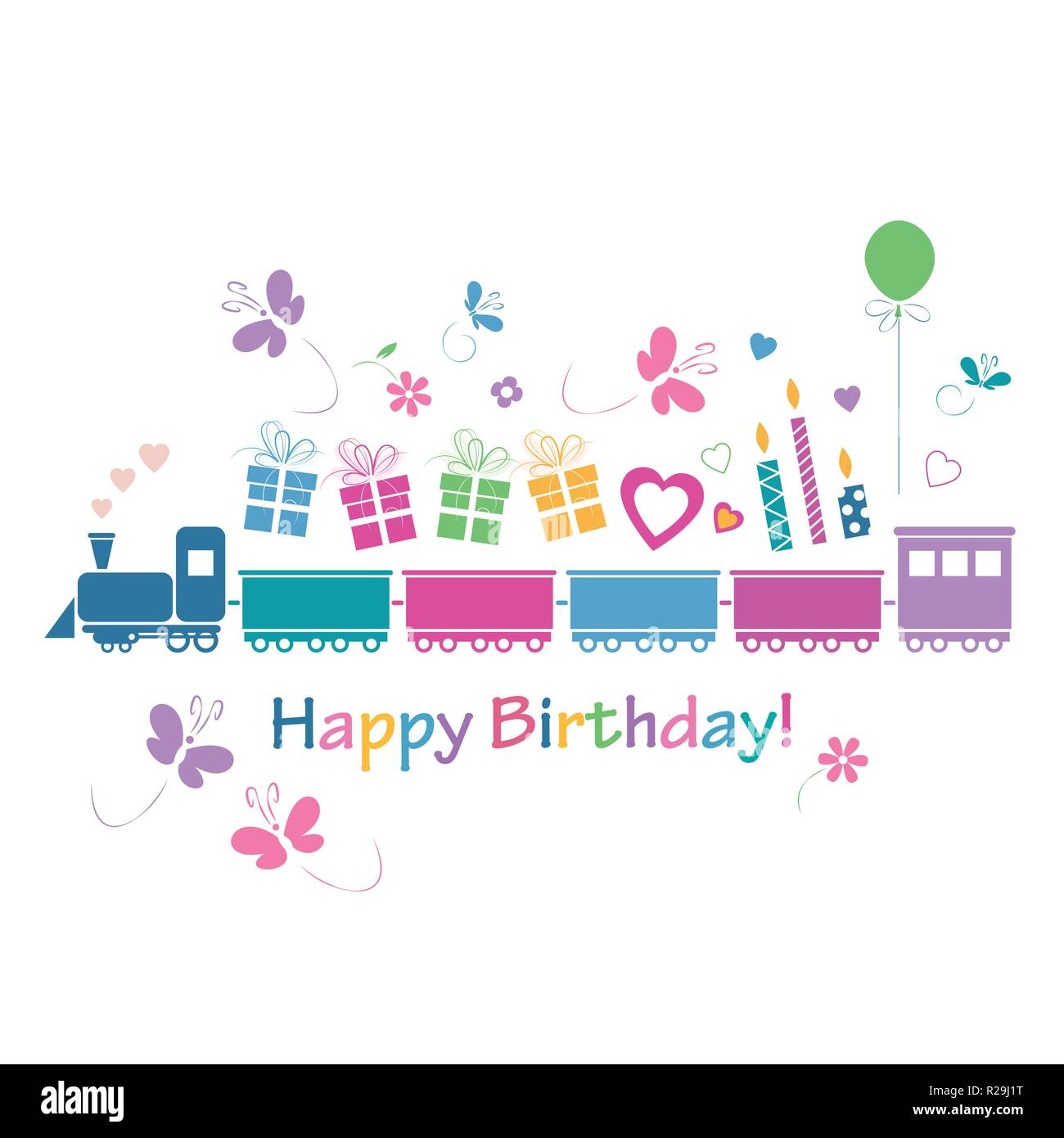 Cartoon train hi-res stock photography and images - Alamy