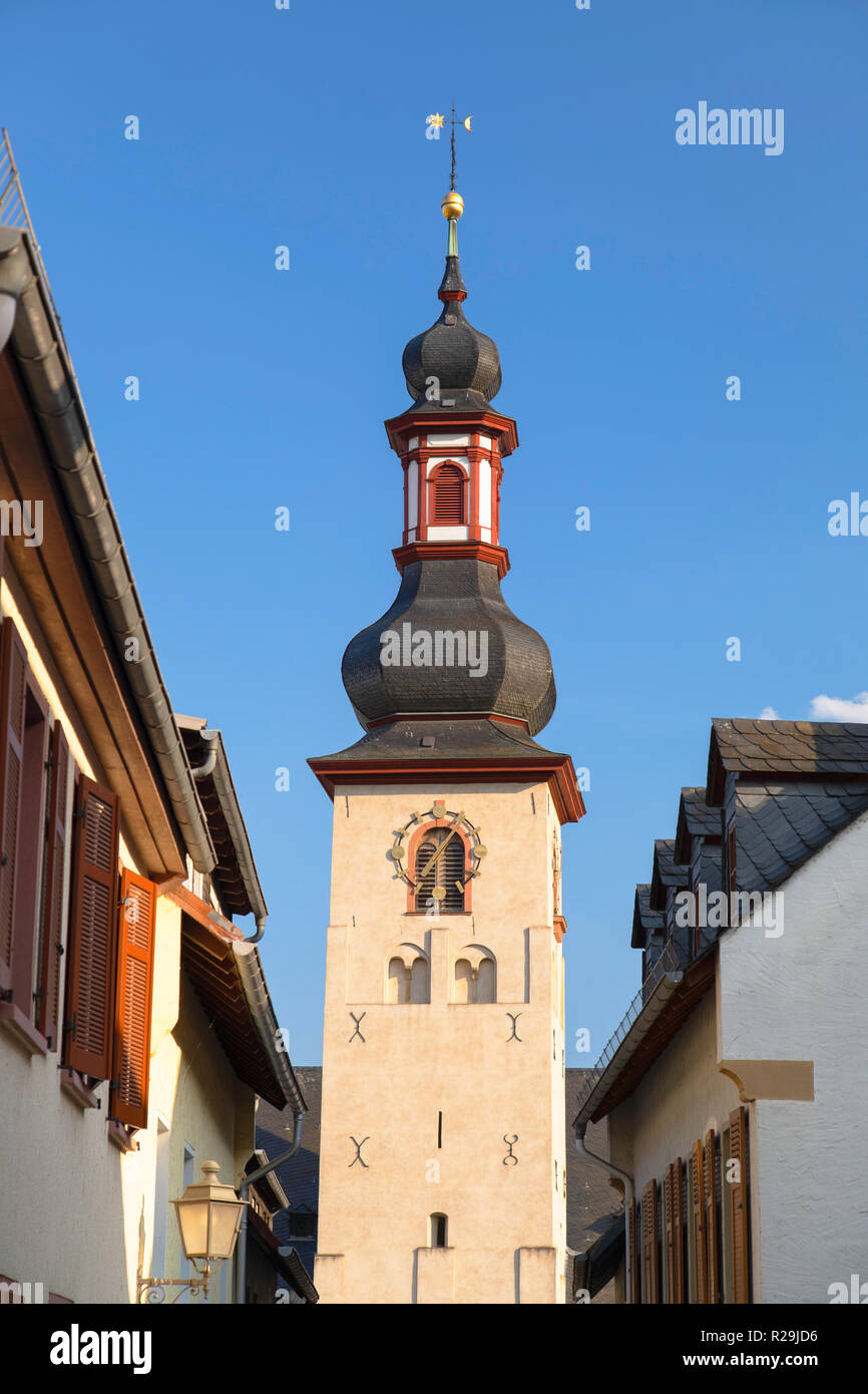 St Jacobs Church, Rudesheim, Rhineland-Palatinate, Germany Stock Photo