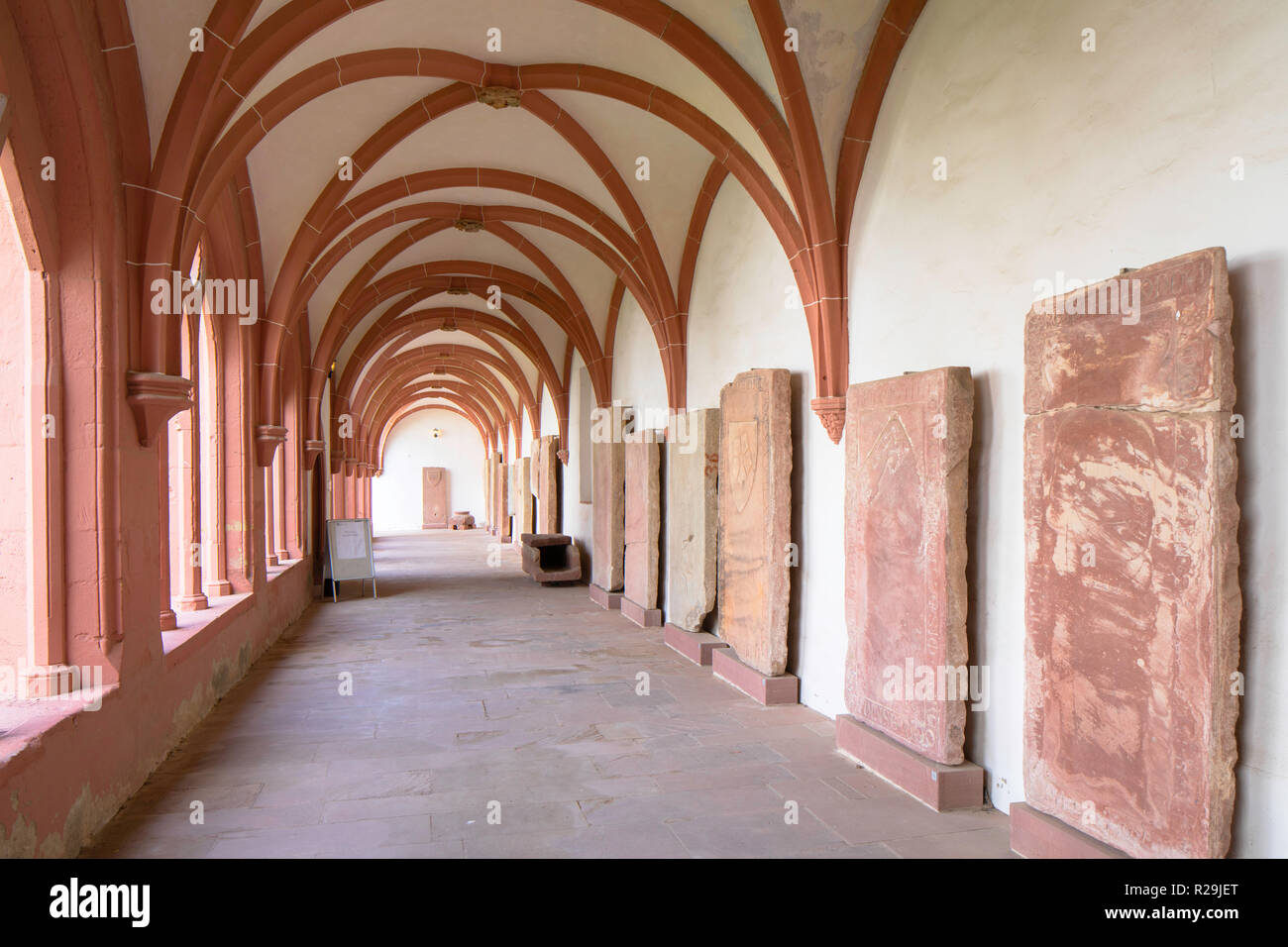 Cloister of Kloster Eberbach (Eberbach Monastery), Eichberg, Rhineland-Palatinate, Germany Stock Photo