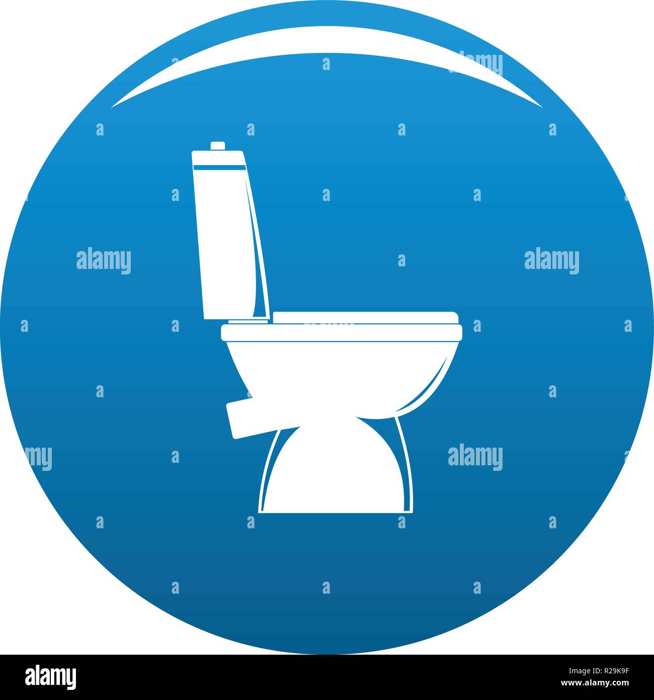 Home toilet icon. Simple illustration of home toilet vector icon for ...