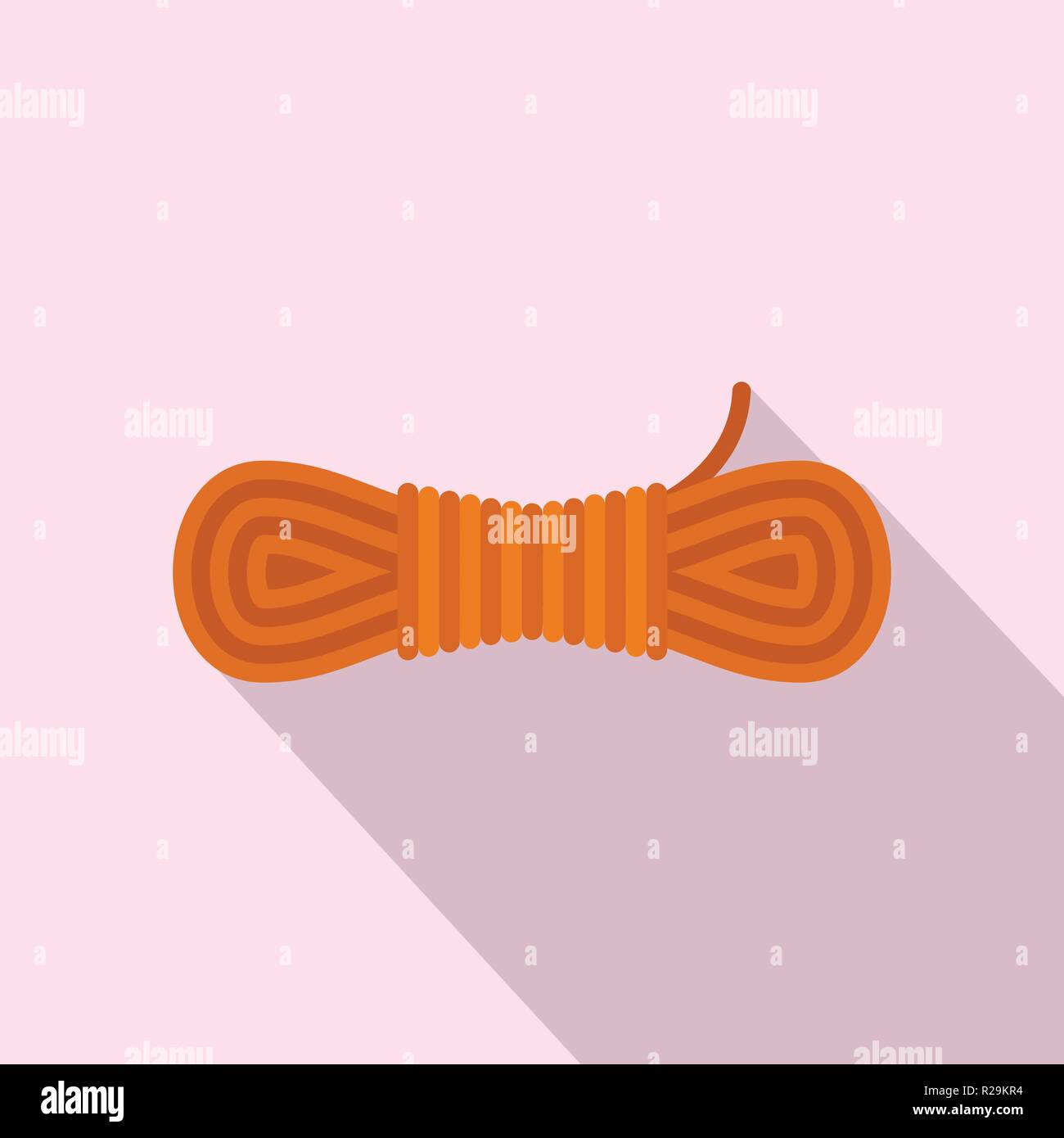 Climb rope icon. Flat illustration of climb rope vector icon for web ...