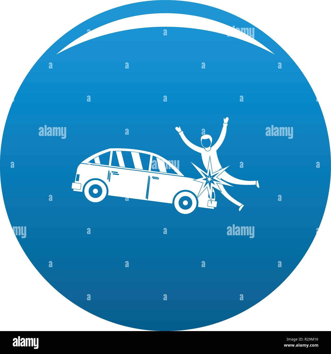 Knock down icon. Simple illustration of knock down vector icon for any