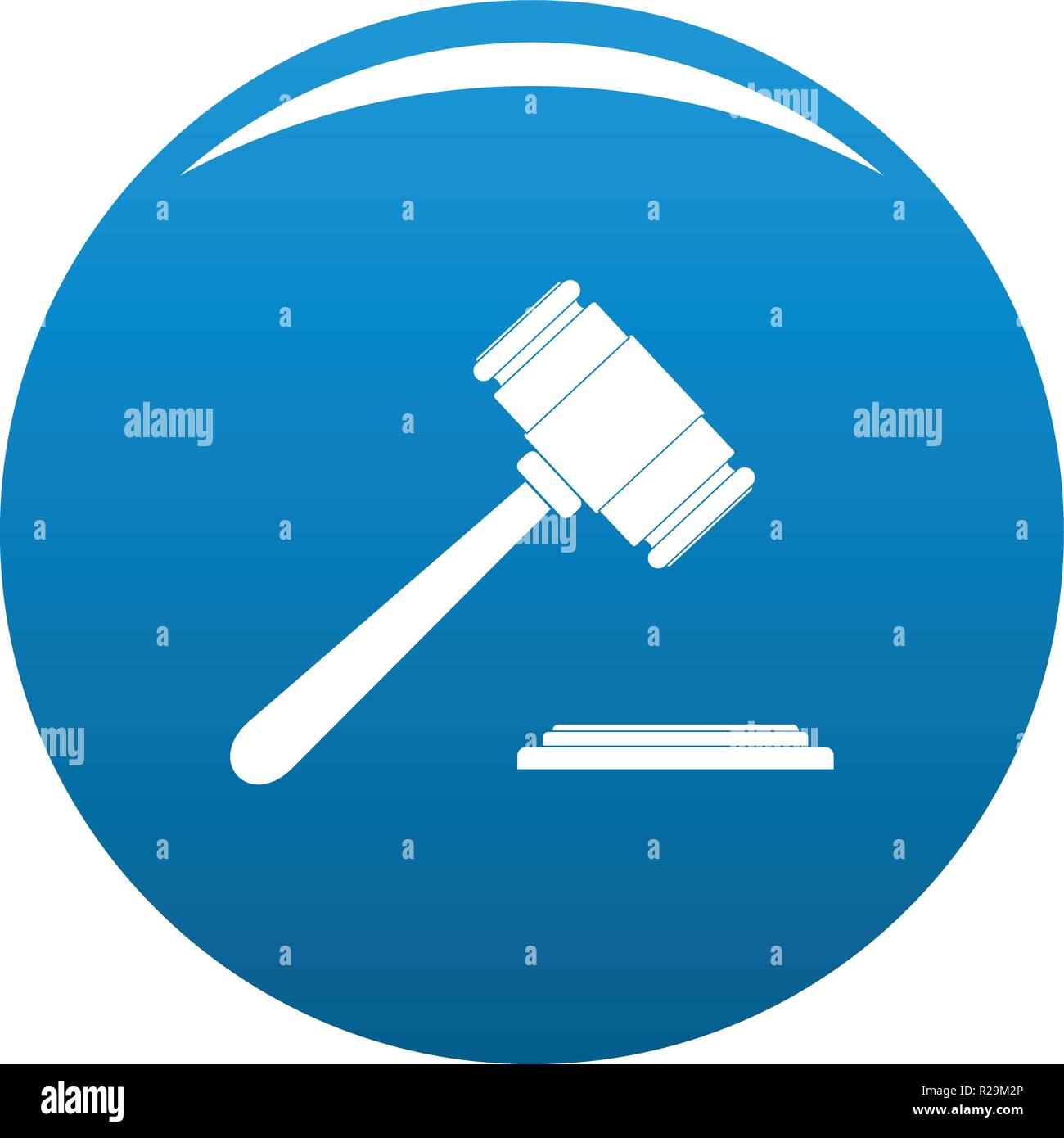 Auction gavel icon. Simple illustration of auction gavel vector icon ...
