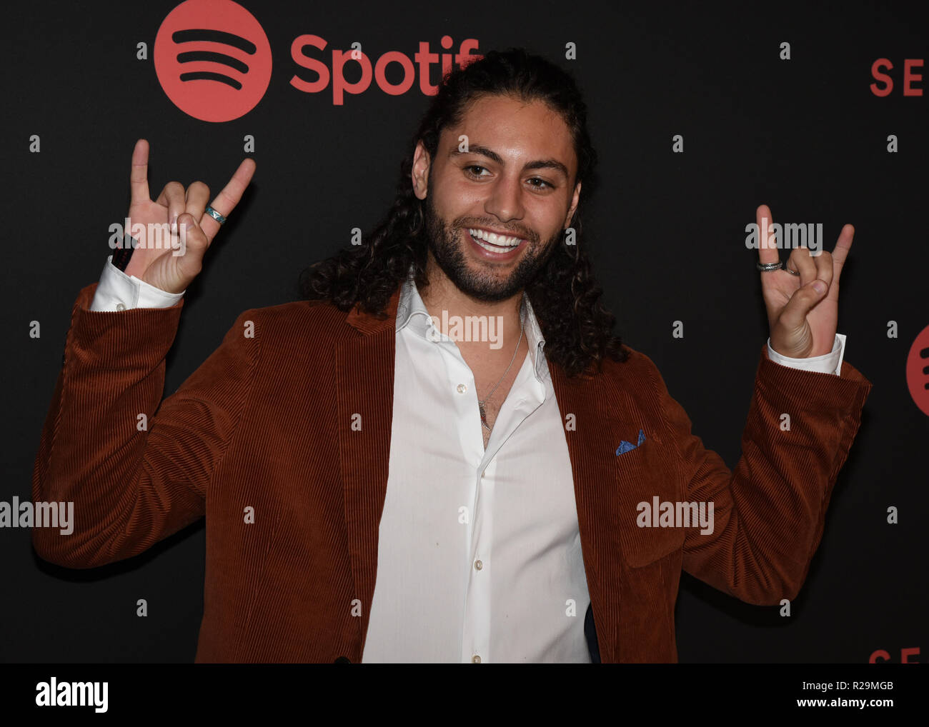 Trevor Brown Attends The Spotify S Secret Genius Awards Hosted By Ne Yo At The Theatre At Ace Hotel On November 16 18 In Los Angeles California Stock Photo Alamy