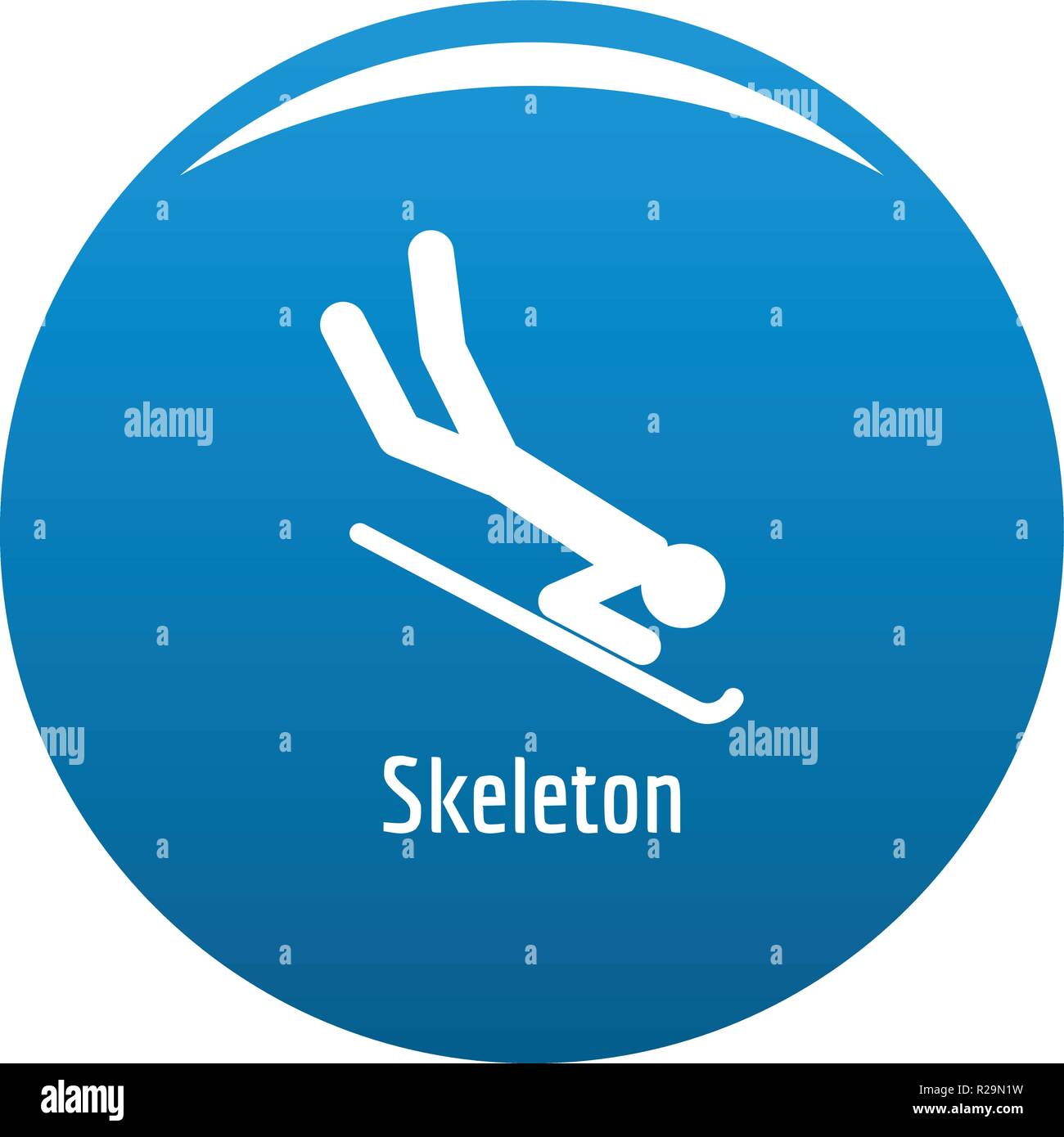 Skeleton icon. Simple illustration of skeleton vector icon for any ...