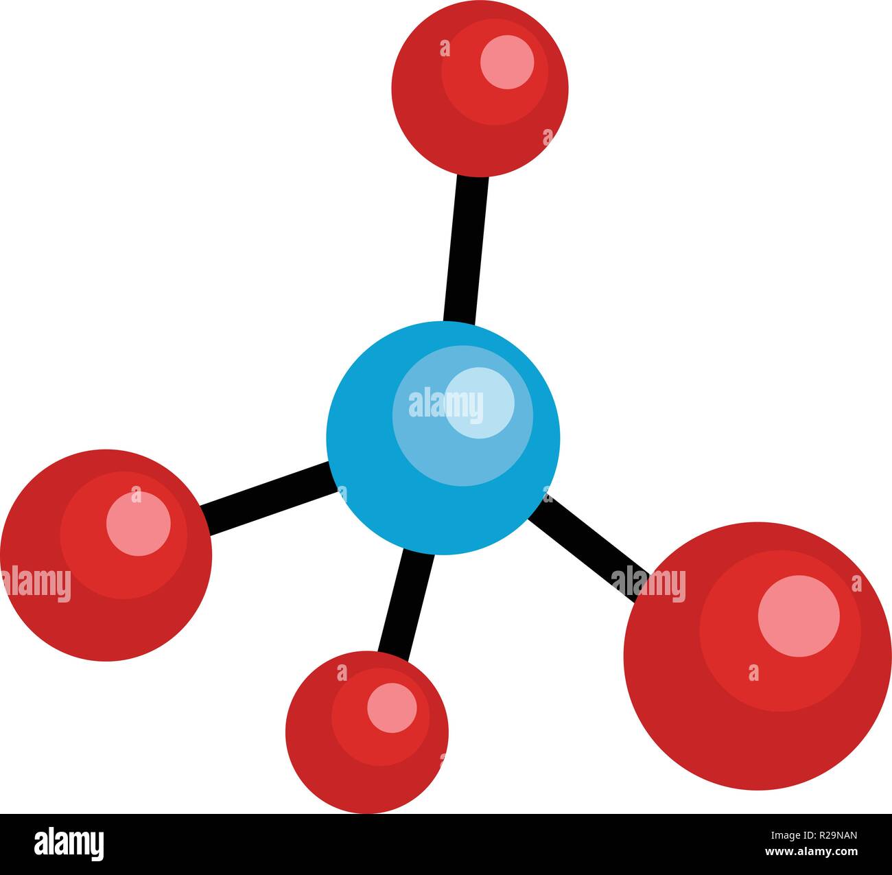 Atomic grid icon. Flat illustration of atomic grid vector icon for web ...