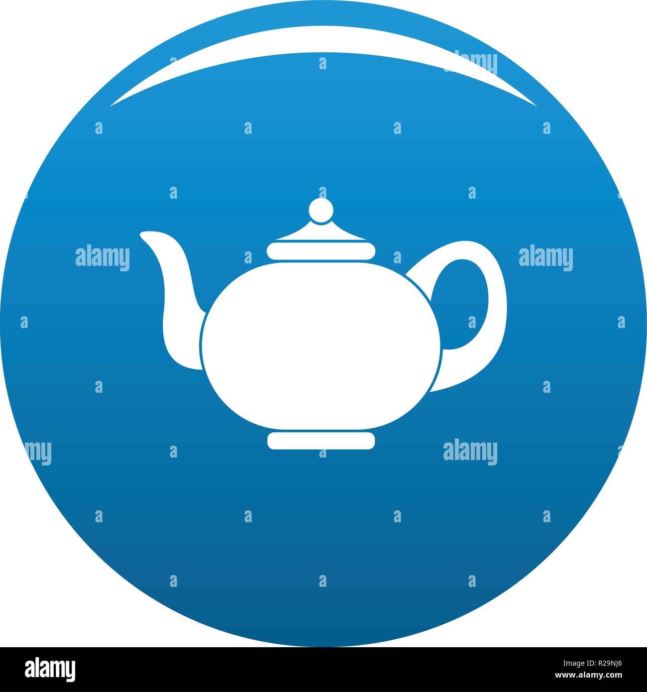 Kitchen teapot icon. Simple illustration of kitchen teapot vector icon ...
