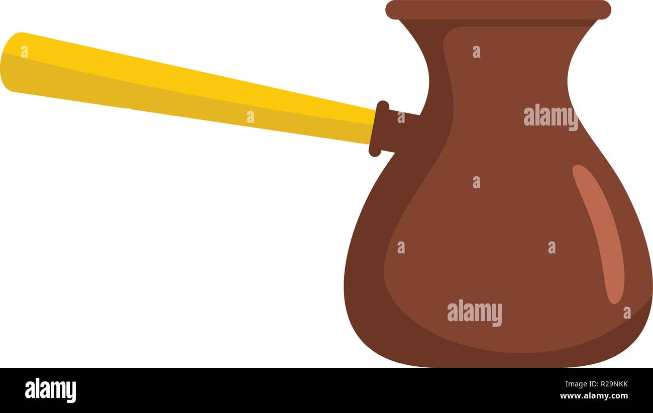 Jezva icon. Flat illustration of jezva vector icon for web Stock Vector ...