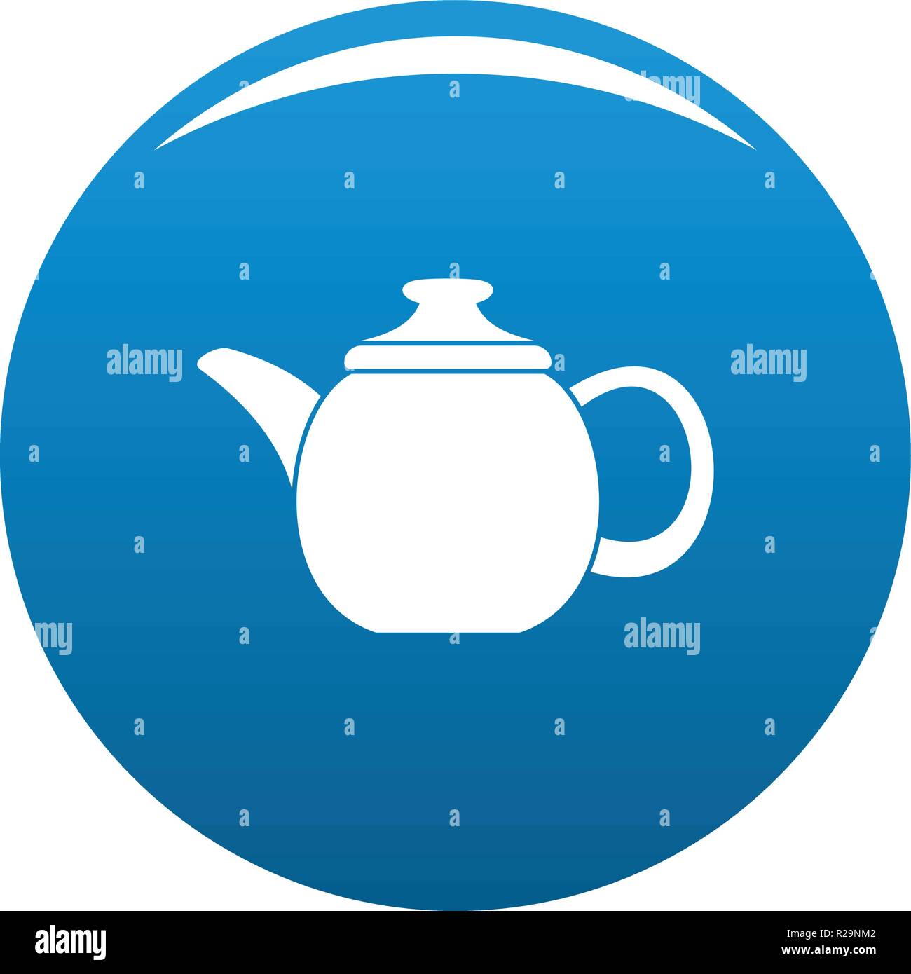 Steel teapot icon. Simple illustration of steel teapot vector icon for ...