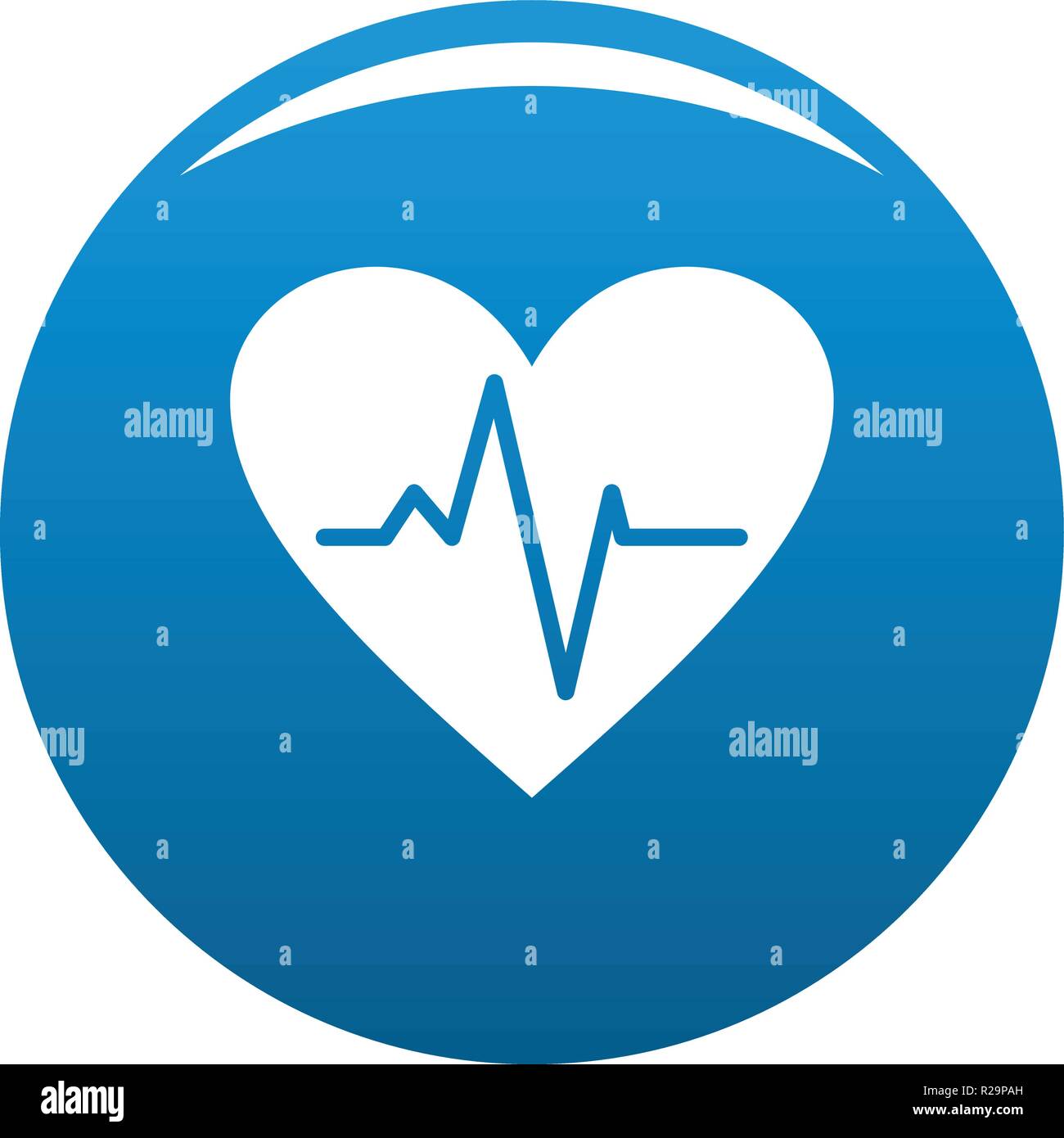 Healthy heart icon. Simple illustration of healthy heart vector icon