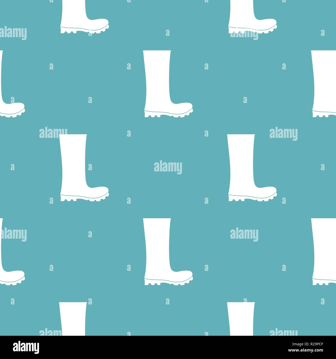 Rubber boots pattern vector seamless repeating for any web design Stock Vector