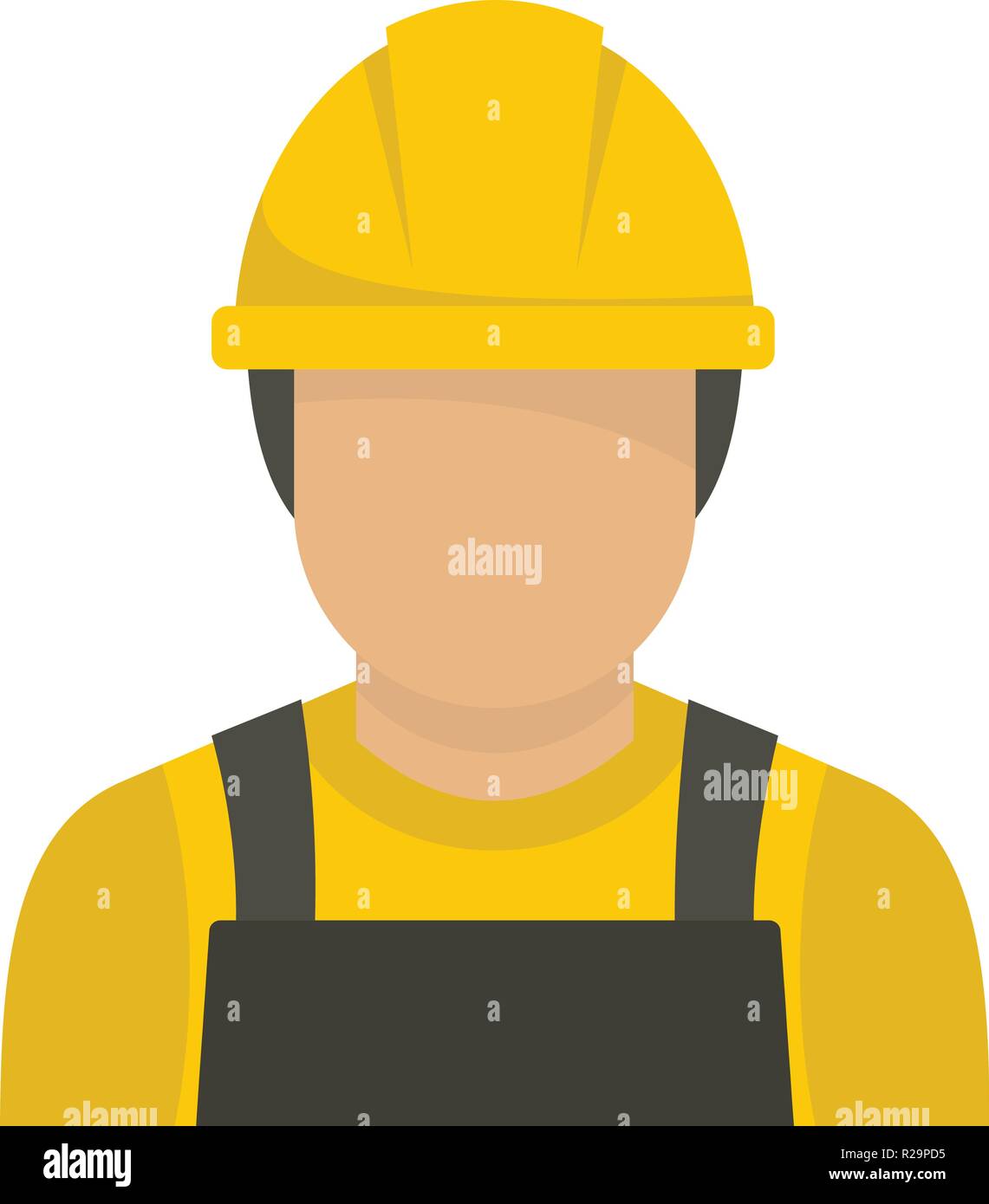 Factory worker icon. Flat illustration of factory worker vector icon ...