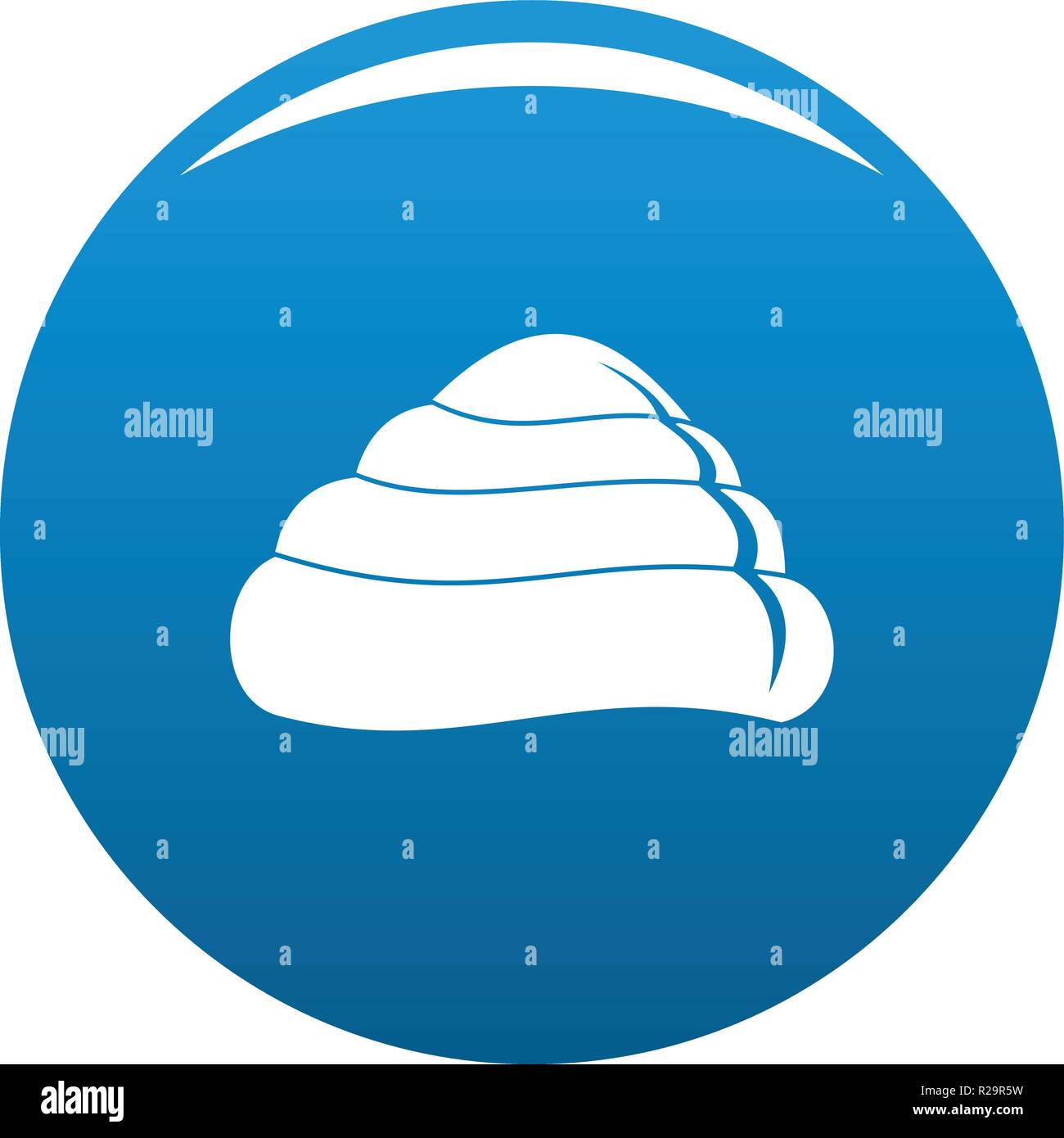 Ocean shell icon. Simple illustration of ocean shell vector icon for ...