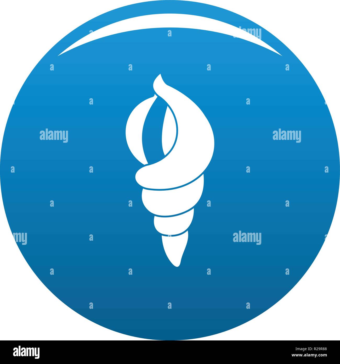 Shell as house icon. Simple illustration of shell as house vector icon ...