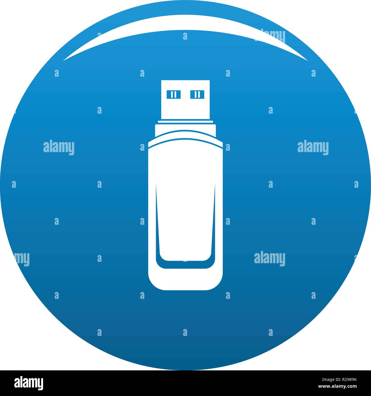 Mini flash drive icon. Simple illustration of mini flash drive vector ...