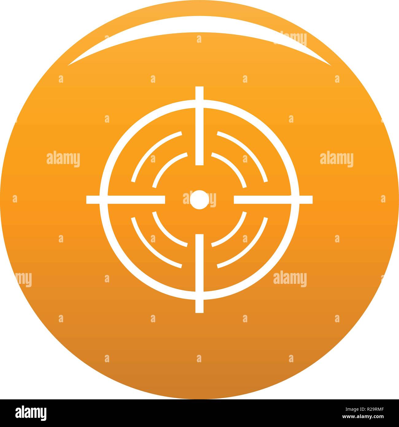 Rear sight icon. Simple illustration of rear sight vector icon for any ...