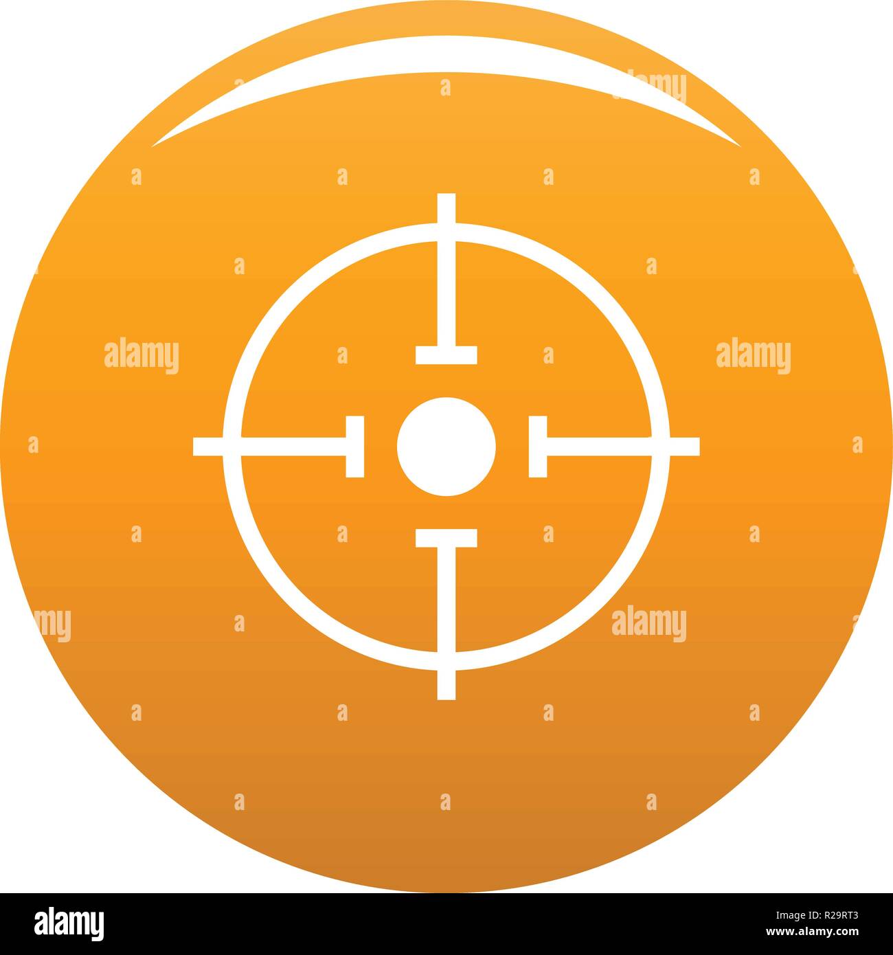 Important target icon. Simple illustration of important target vector ...