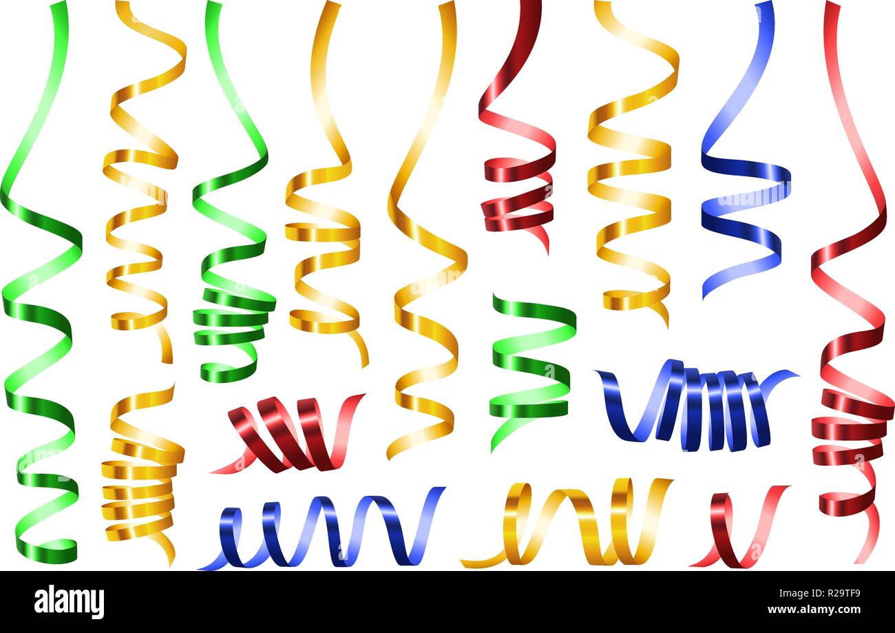 Download Serpentine Coil Ribbon Mockup Set Realistic Illustration Of 16 Serpentine Coil Ribbon Mockups For Web Stock Vector Image Art Alamy PSD Mockup Templates