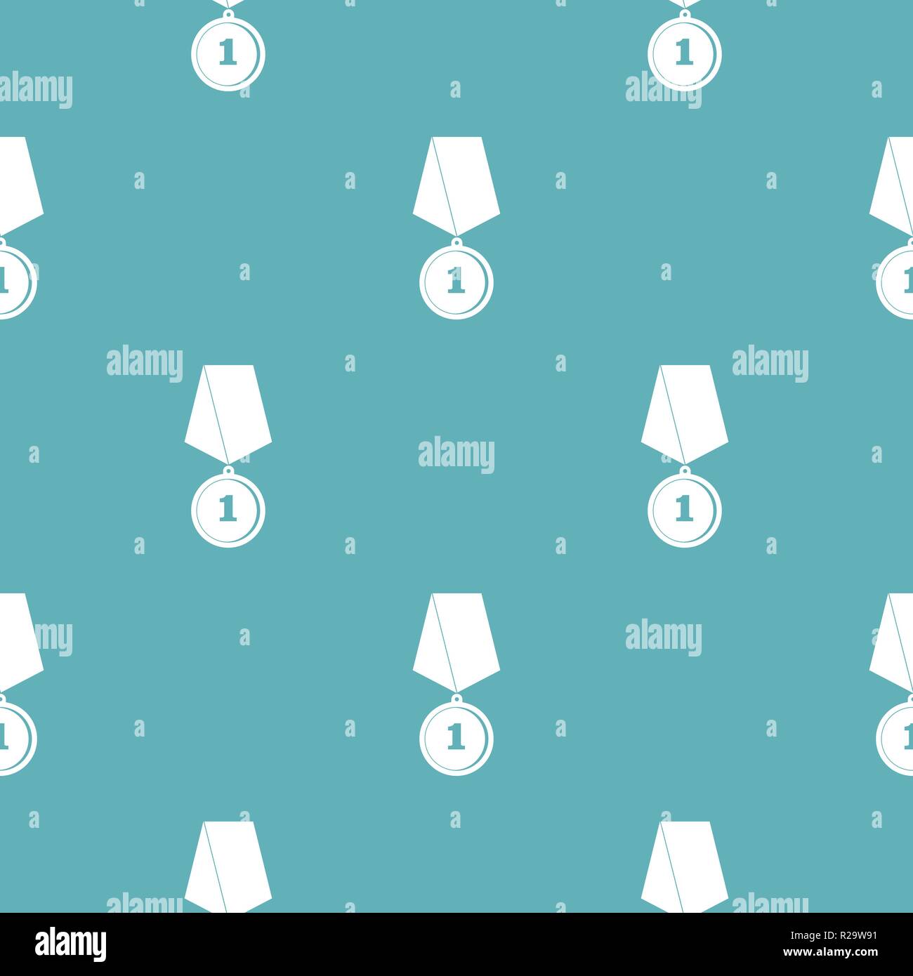 Medal pattern vector seamless repeating for any web design Stock Vector